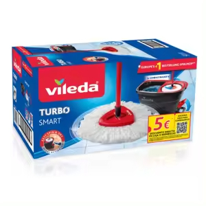 Vileda Sistema Turbo Smart Mopa +Cubo Escurridor Microfibra