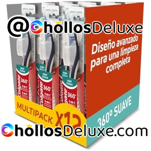 12x Colgate 360 Limpieza Profunda Cepillo De Dientes Suave Antibacteriano