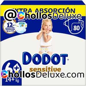 Dodot Sensitive Pañales Talla 6 80 Unidades