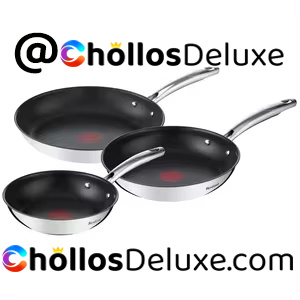 Tefal Duetto Juego 3 Sartenes Acero Inoxidable
