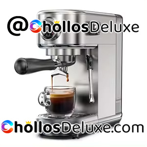 Cafetera Express 20 Bares Molinillo y Vaporera Integrada