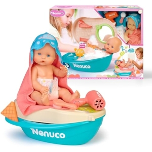 Nenuco Baño Espuma Muñeco 35cm +Bañera