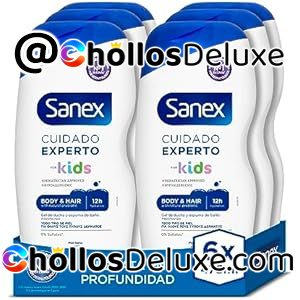 6x Sanex Kids Gel Ducha Cuidado Experto 475ml Hipoalergénico