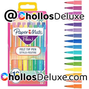 16x Paper Mate Flair Rotuladores Punta Fieltro Ocean Dream