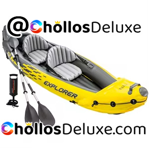 Intex Kayak Hinchable 2 Plazas +Remos +Extras