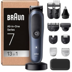 Braun Series 7 AIO7565 Recortadora 13 en 1 Barba Cuerpo Nariz 120min