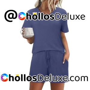 Litherday Pijama Corto Mujer Algodón Encaje