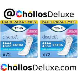 2x Tena Discreet Extra 72 Compresas Incontinencia Femenina