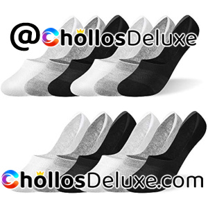 12x Calcetines Invisibles Malla Unisex Silicona