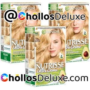 3x Garnier Nutrisse Tinte Rubio Dorado Permanente Crema Coloración
