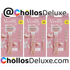 3x Gillette Venus ComfortGlide Spa Breeze Recambios 3 Hojas