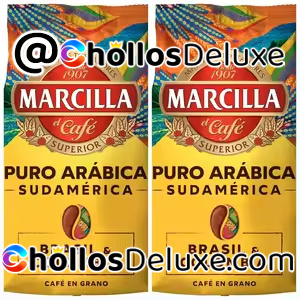 2x Marcilla Café en Grano Puro Arábica 400g Brasil & Colombia