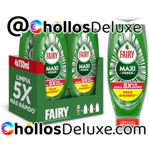 4x Fairy Maxi Poder Lavavajillas Líquido 730ml