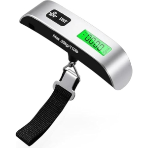 Blendura Báscula Digital Equipaje 50kg LCD Medidor Temperatura