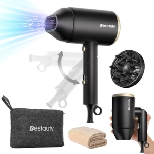 Bestauty Secador Pelo Viaje Iónico Plegable 2000W +Accesorios