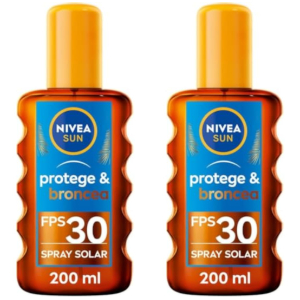 2x Nivea Sun Aceite Solar FP30 200ml