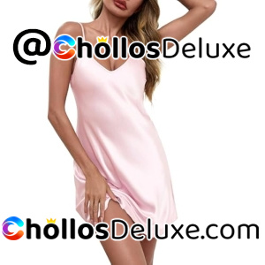 Camisón Mujer Satén Verano Cuello V