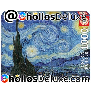 Educa Puzzle 1000 Piezas La Noche Estrellada Van Gogh +Pegamento