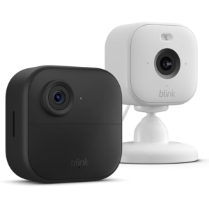Blink Outdoor 4 + Blink Mini 2 Kit Cámaras Vigilancia Exterior e Interior con Sync Module Core