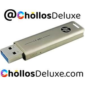 HP x796w Memoria USB 128GB 3.1 Push-Pull Acabado Metálico