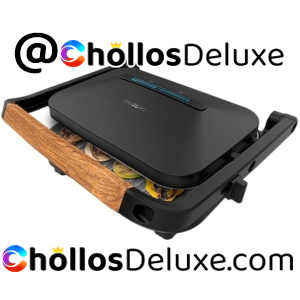 Cecotec Rock'NGrill 1300W Parrilla Eléctrica Wood