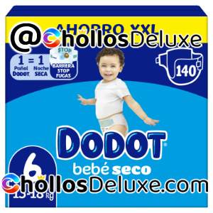 Dodot Bebé-Seco 140 Pañales Talla 6