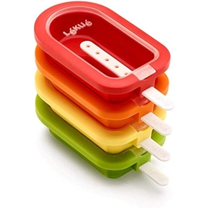 Lékué Pack 4 Moldes Helado Apilables Classic