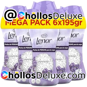 6x Lenor Unstoppables Perlas Perfume Lavanda 195g