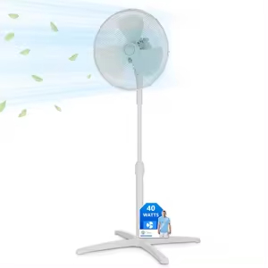 Midea Ventilador Pie 3 Velocidades Oscilante 90º Ajustable