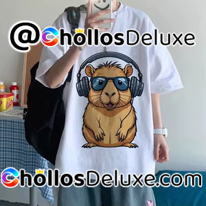 Camiseta Capibara Manga Vintage Unisex