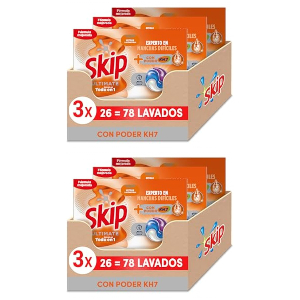 2x Skip Ultimate Cápsulas KH7 26 Lavados