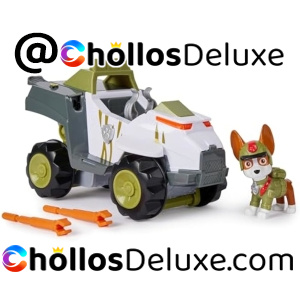 Patrulla Canina Tracker Jungle Pups +Vehículo Mono Lanza Proyectiles