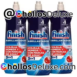 3x Finish Powerball Abrillantador Lavavajillas 800ml