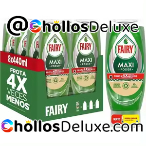 8x Fairy Lavavajillas Líquido Maxi Poder 440ml