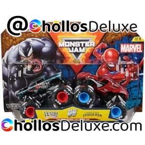 Monster Jam 2 Coches Venom Vs Spiderman 1:64