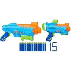 2x Lanzadores Nerf Elite Junior +15 Dardos