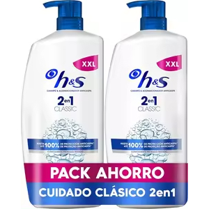 2x H&S Classic 2en1 Anticaspa 1000ml