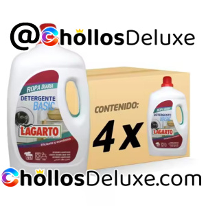 4x Lagarto Detergente Líquido Basic 55 Lavados