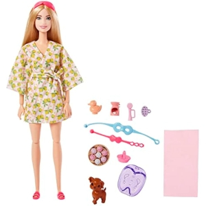Barbie Bienestar SPA Muñeca +Mascota y Accesorios