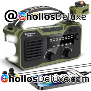 Radio Emergencia Solar 27000mAh +SOS +Bluetooth