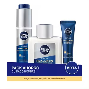 Nivea Men Pack Hyaluron Gel +Ojos +Aftershave