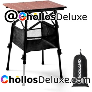 Odoland Mesa Camping Ajustable +Bolsa Almacenamiento
