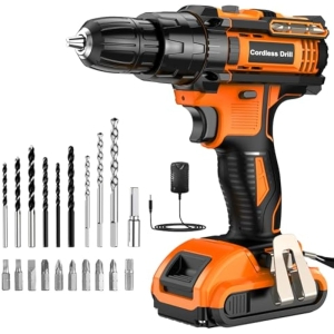 Taladro Percutor Batería 21V +22 Accesorios 2.0Ah
