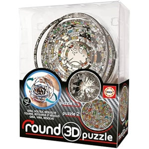 Educa 3D Round Puzzle Charles Fazzino