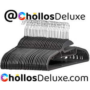 30x Amazon Basics Perchas Plástico Antideslizantes