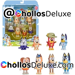 Bluey Pack 8 Figuras Aventura Articuladas