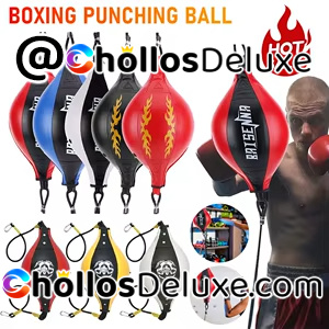 Bola Boxeo Doble Extremo Cuero PU Entrenamiento
