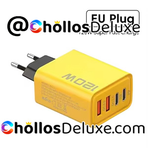 Cargador USB C 4 Puertos 120W Carga Rápida