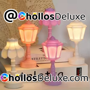 Lámpara Mesa LED Recargable Botón Flor Geométrica