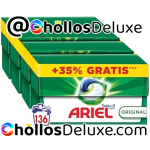 4x Ariel Pods Todo en 1 136 Lavados